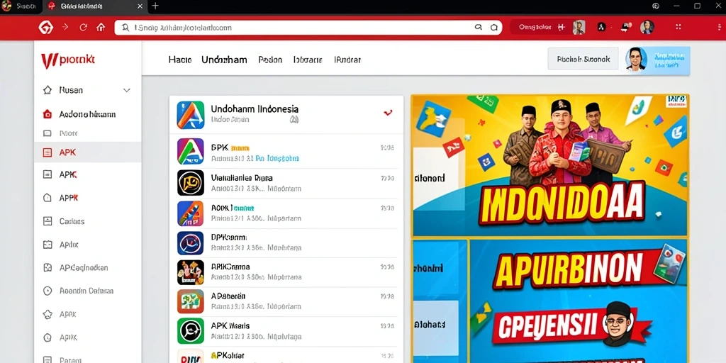 Tampilan menu utama yang intuitif dan menarik.