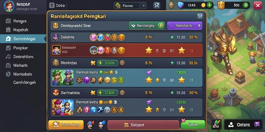 Tampilan antarmuka yang intuitif dan menarik.
