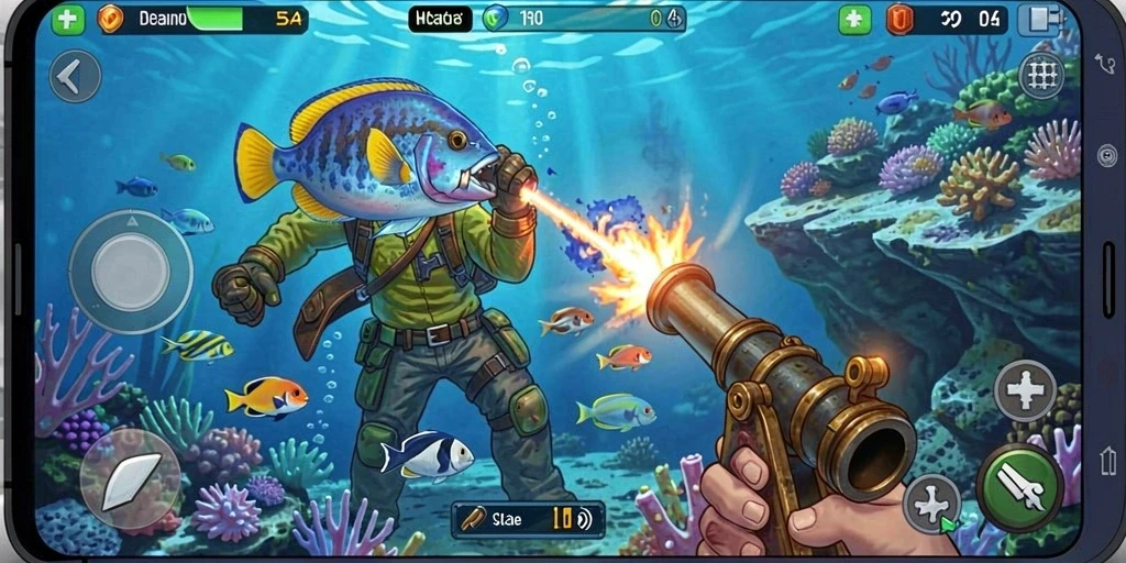 Tampilan awal game FUNPARI yang menarik.