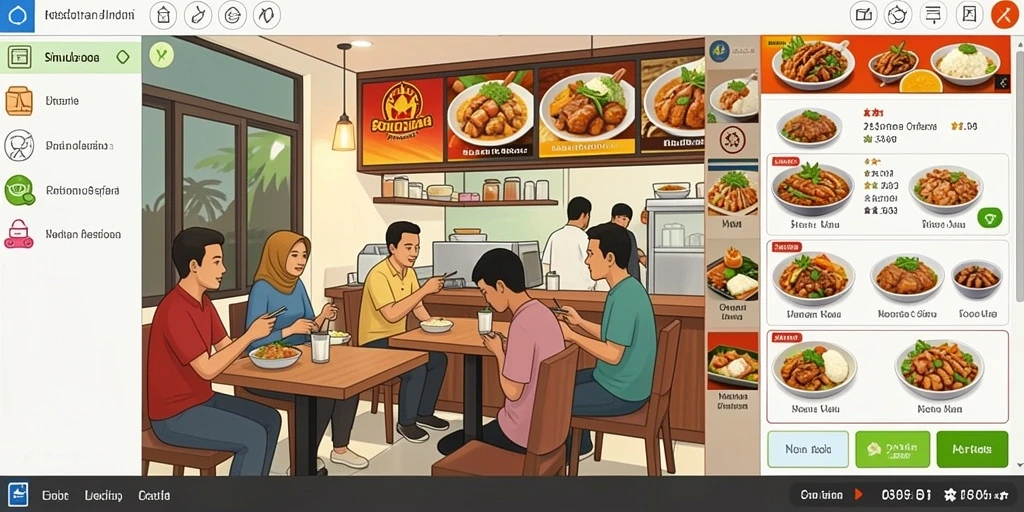 Tampilan antarmuka yang sederhana dan menarik.