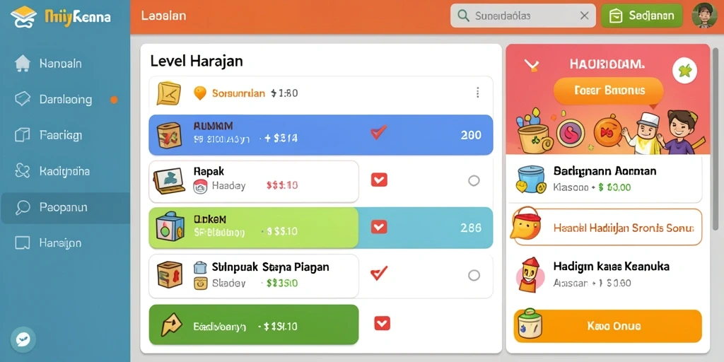 Tampilan antarmuka yang menarik dan fungsional.