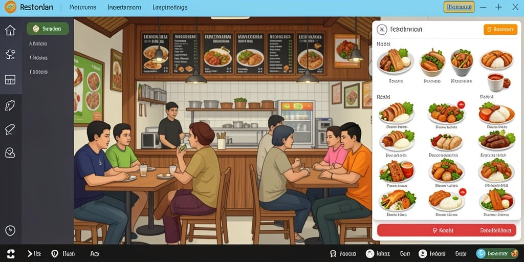 Tampilan antarmuka yang ramah pengguna.