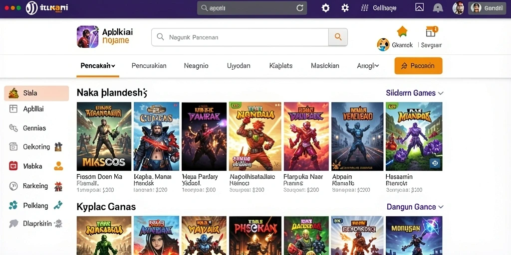 Screenshot menampilkan grafis yang memukau dari dunia fantasi.