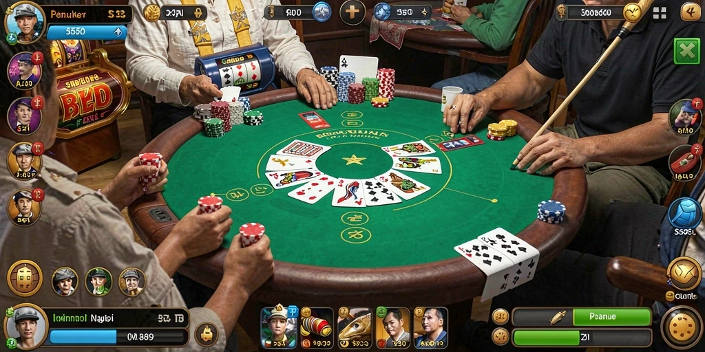 Tampilan utama SKY99 dengan grafis luar angkasa yang memukau.